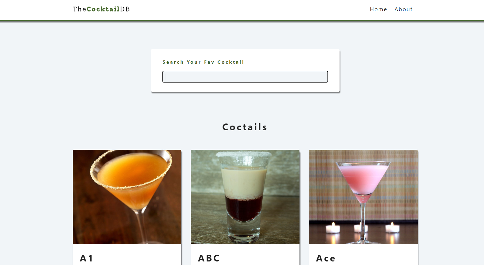 React Cocktails